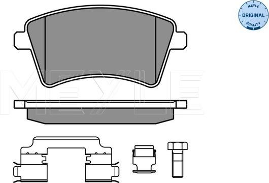 Meyle 025 246 9317 - Комплект спирачно феродо, дискови спирачки vvparts.bg