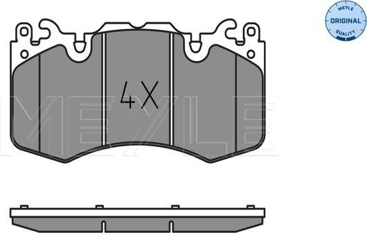 Meyle 025 246 5916 - Комплект спирачно феродо, дискови спирачки vvparts.bg