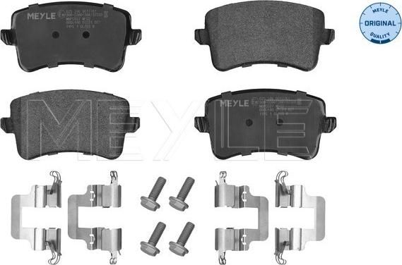 Meyle 025 246 0617/K1 - Комплект спирачно феродо, дискови спирачки vvparts.bg