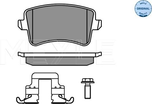 Meyle 025 246 0617/K1 - Комплект спирачно феродо, дискови спирачки vvparts.bg