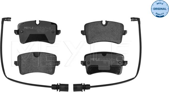 Meyle 025 246 0617/W - Комплект спирачно феродо, дискови спирачки vvparts.bg