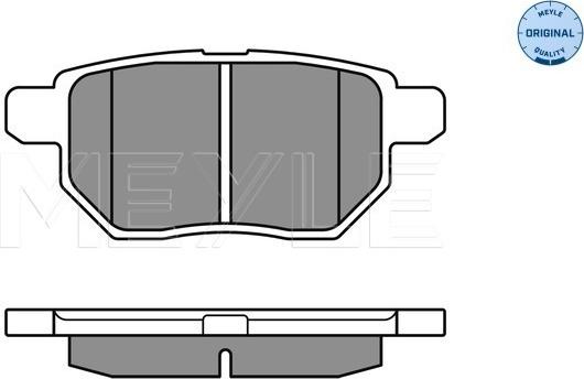 Meyle 025 246 1015/W - Комплект спирачно феродо, дискови спирачки vvparts.bg