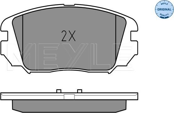 Meyle 025 246 1817/W - Комплект спирачно феродо, дискови спирачки vvparts.bg