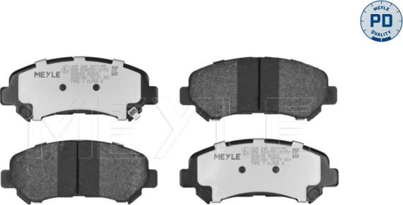 Meyle 025 246 3217/PD - Комплект спирачно феродо, дискови спирачки vvparts.bg