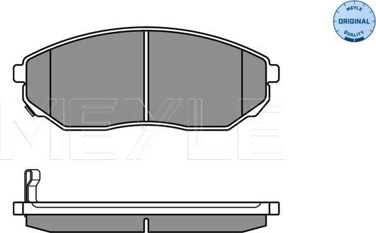 Meyle 025 240 9217/W - Комплект спирачно феродо, дискови спирачки vvparts.bg