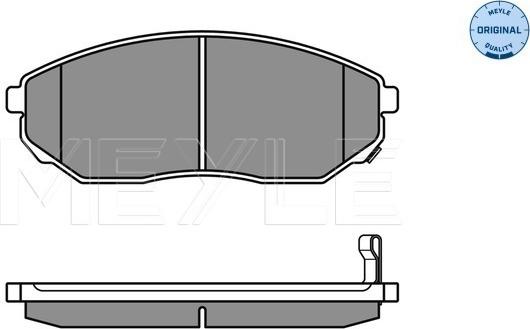 Meyle 025 240 9217/W - Комплект спирачно феродо, дискови спирачки vvparts.bg