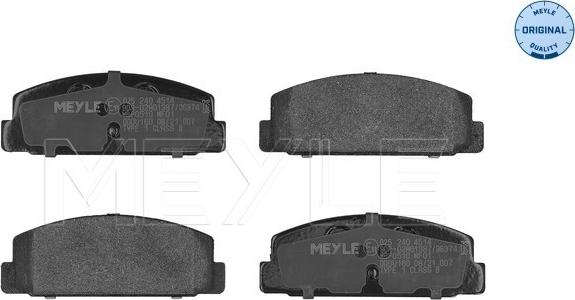 Meyle 025 240 4514 - Комплект спирачно феродо, дискови спирачки vvparts.bg