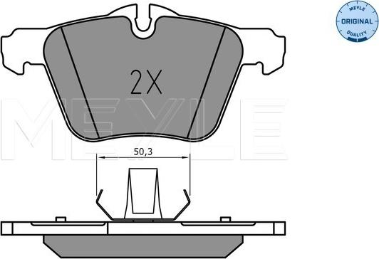 Meyle 025 240 7920 - Комплект спирачно феродо, дискови спирачки vvparts.bg