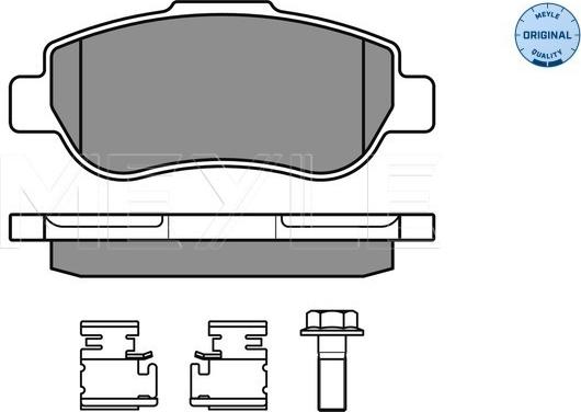 Meyle 025 240 7217/W - Комплект спирачно феродо, дискови спирачки vvparts.bg