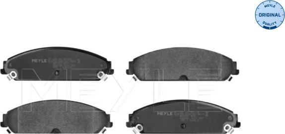 Meyle 025 241 6417/W - Комплект спирачно феродо, дискови спирачки vvparts.bg