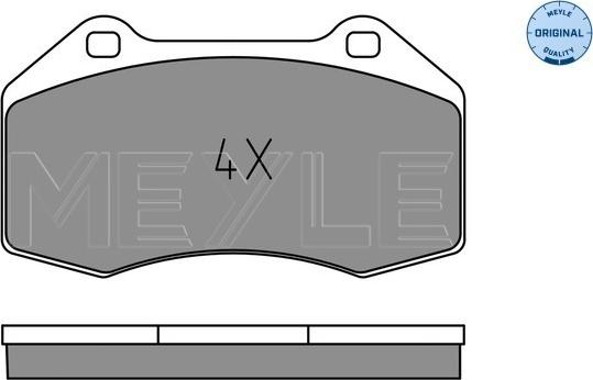 Meyle 025 241 6215 - Комплект спирачно феродо, дискови спирачки vvparts.bg