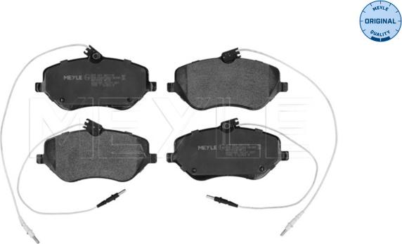 Meyle 025 241 3317/W - Комплект спирачно феродо, дискови спирачки vvparts.bg