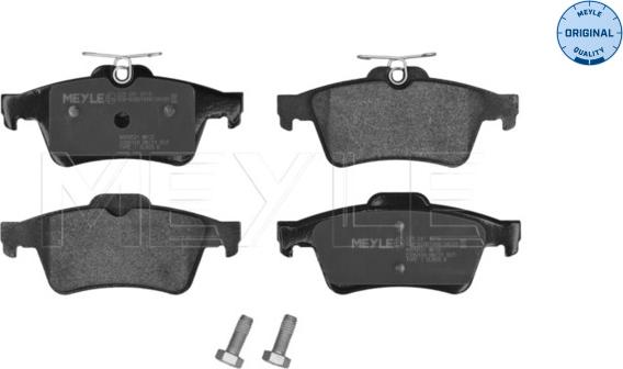 Meyle 025 241 3716 - Комплект спирачно феродо, дискови спирачки vvparts.bg