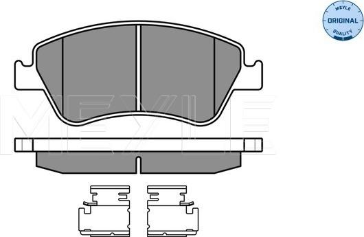 Meyle 025 241 2219/W - Комплект спирачно феродо, дискови спирачки vvparts.bg