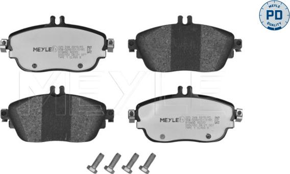 Meyle 025 248 6919/PD - Комплект спирачно феродо, дискови спирачки vvparts.bg