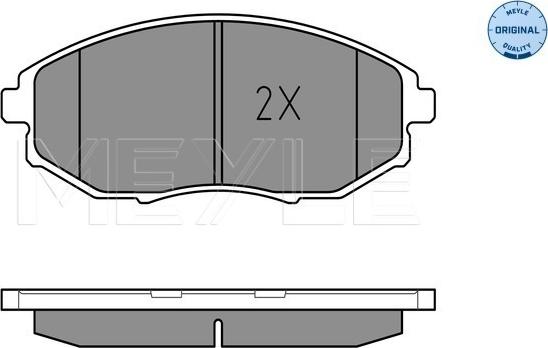 Meyle 025 248 6417/W - Комплект спирачно феродо, дискови спирачки vvparts.bg