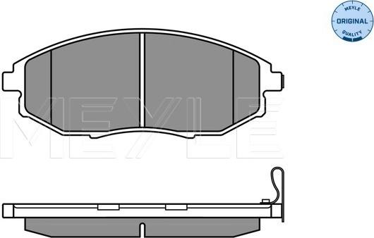 Meyle 025 248 6417/W - Комплект спирачно феродо, дискови спирачки vvparts.bg