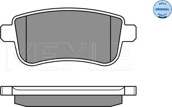 Meyle 025 248 2015 - Комплект спирачно феродо, дискови спирачки vvparts.bg