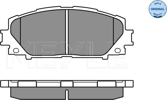 Meyle 025 243 4717 - Комплект спирачно феродо, дискови спирачки vvparts.bg