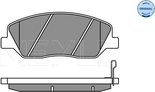 Meyle 025 243 5117/W - Комплект спирачно феродо, дискови спирачки vvparts.bg