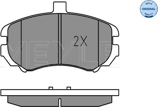 Meyle 025 243 6917/W - Комплект спирачно феродо, дискови спирачки vvparts.bg