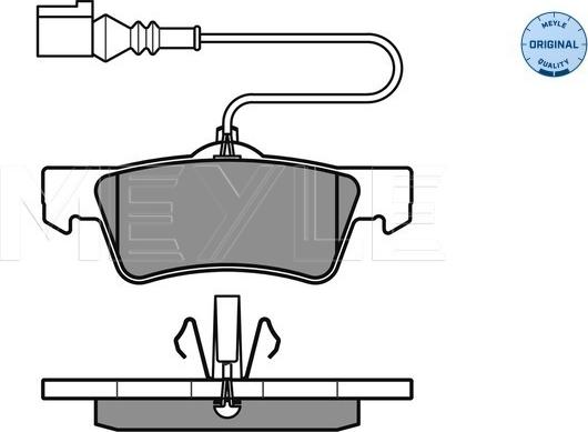 Meyle 025 243 6719/W - Комплект спирачно феродо, дискови спирачки vvparts.bg