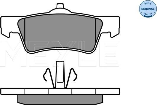 Meyle 025 243 6719/W - Комплект спирачно феродо, дискови спирачки vvparts.bg