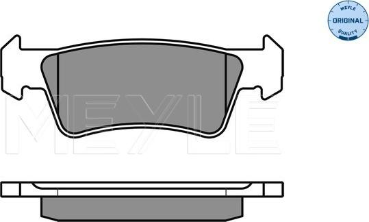 Meyle 025 243 6719/W - Комплект спирачно феродо, дискови спирачки vvparts.bg