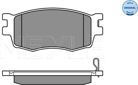 Meyle 025 243 1717/W - Комплект спирачно феродо, дискови спирачки vvparts.bg