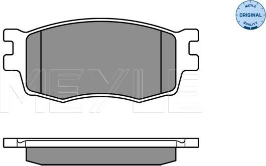 Meyle 025 243 1717/W - Комплект спирачно феродо, дискови спирачки vvparts.bg