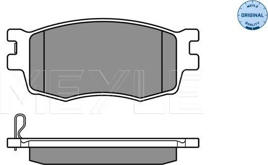 Meyle 025 243 1717/W - Комплект спирачно феродо, дискови спирачки vvparts.bg