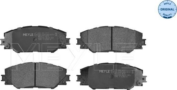 Meyle 025 243 3717 - Комплект спирачно феродо, дискови спирачки vvparts.bg