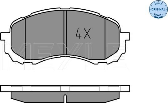 Meyle 025 243 7217/W - Комплект спирачно феродо, дискови спирачки vvparts.bg