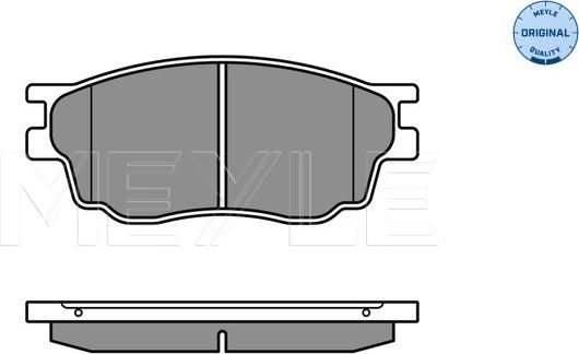 Meyle 025 242 4616/W - Комплект спирачно феродо, дискови спирачки vvparts.bg