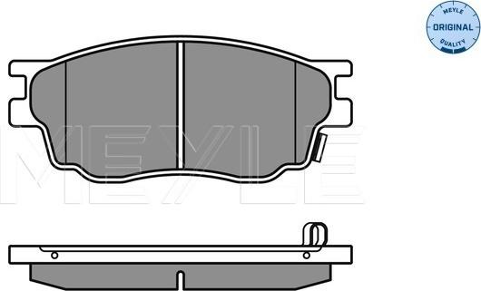 Meyle 025 242 4616/W - Комплект спирачно феродо, дискови спирачки vvparts.bg