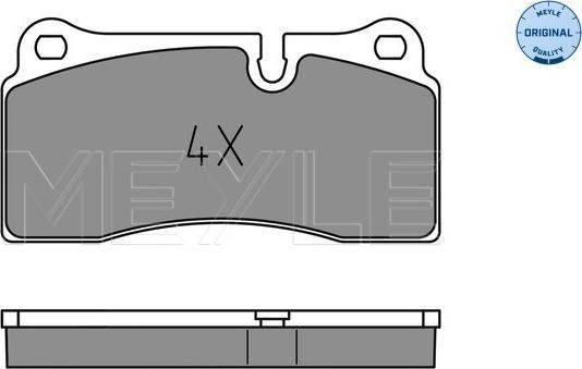 Meyle 025 242 6118 - Комплект спирачно феродо, дискови спирачки vvparts.bg