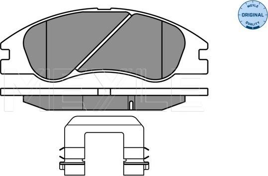 Meyle 025 242 1817/W - Комплект спирачно феродо, дискови спирачки vvparts.bg