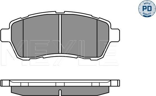 Meyle 025 242 8316/PD - Комплект спирачно феродо, дискови спирачки vvparts.bg