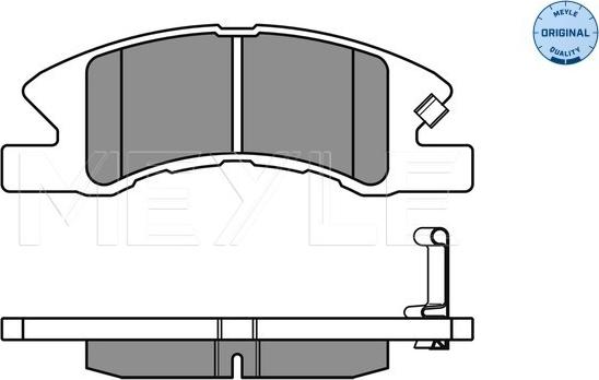 Meyle 025 242 2914/W - Комплект спирачно феродо, дискови спирачки vvparts.bg