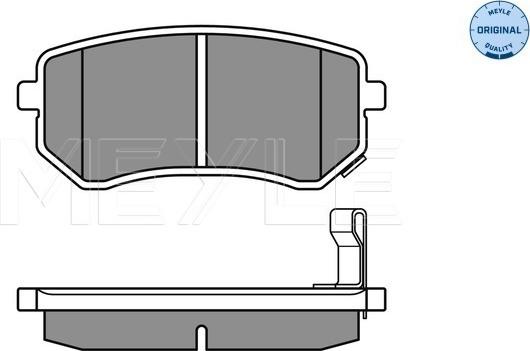 Meyle 025 242 7614/W - Комплект спирачно феродо, дискови спирачки vvparts.bg