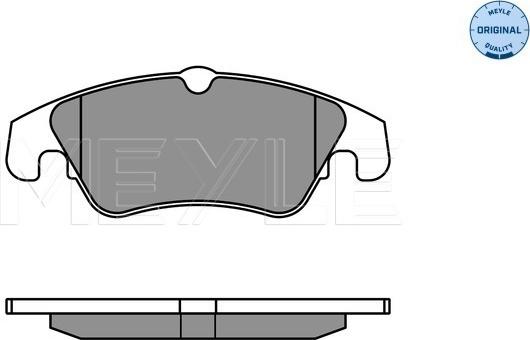 Meyle 025 247 4319/W - Комплект спирачно феродо, дискови спирачки vvparts.bg