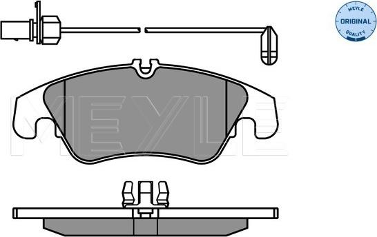 Meyle 025 247 4319/W - Комплект спирачно феродо, дискови спирачки vvparts.bg