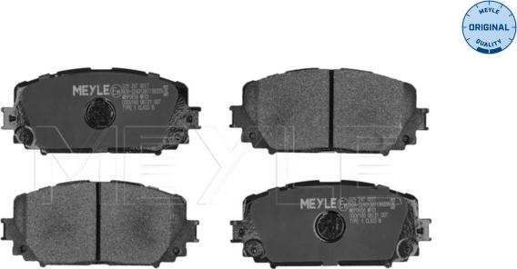 Meyle 025 247 0817 - Комплект спирачно феродо, дискови спирачки vvparts.bg