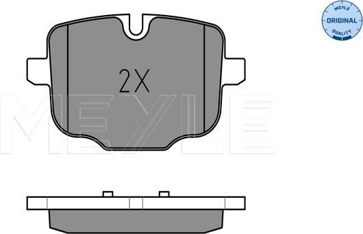 Meyle 025 247 0318 - Комплект спирачно феродо, дискови спирачки vvparts.bg