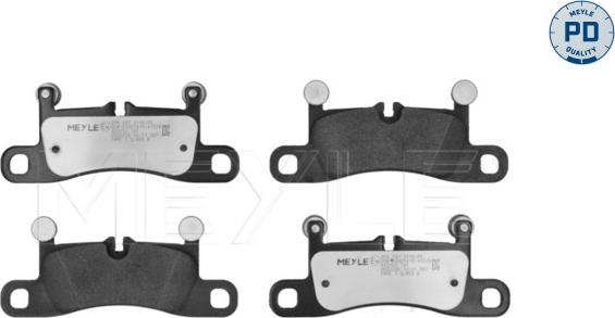 Meyle 025 247 2116/PD - Комплект спирачно феродо, дискови спирачки vvparts.bg