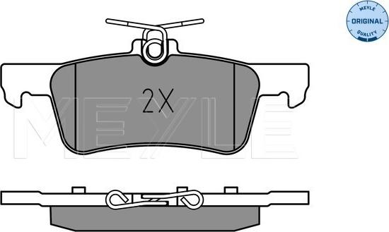 Meyle 025 259 6816 - Комплект спирачно феродо, дискови спирачки vvparts.bg