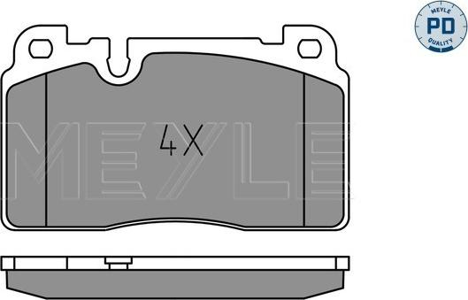 Meyle 025 256 4317/PD - Комплект спирачно феродо, дискови спирачки vvparts.bg