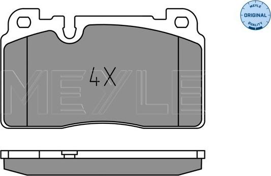 Meyle 025 256 4317 - Комплект спирачно феродо, дискови спирачки vvparts.bg