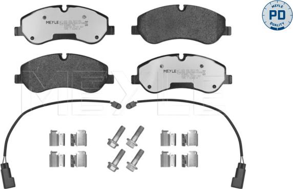 Meyle 025 256 0217/PD - Комплект спирачно феродо, дискови спирачки vvparts.bg