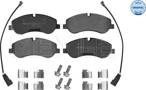 Meyle 025 256 0217 - Комплект спирачно феродо, дискови спирачки vvparts.bg